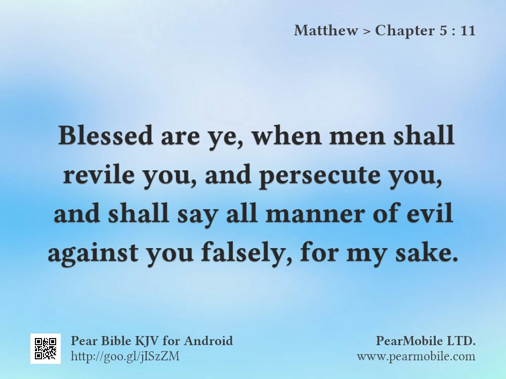 Matthew, Chapter 5:11